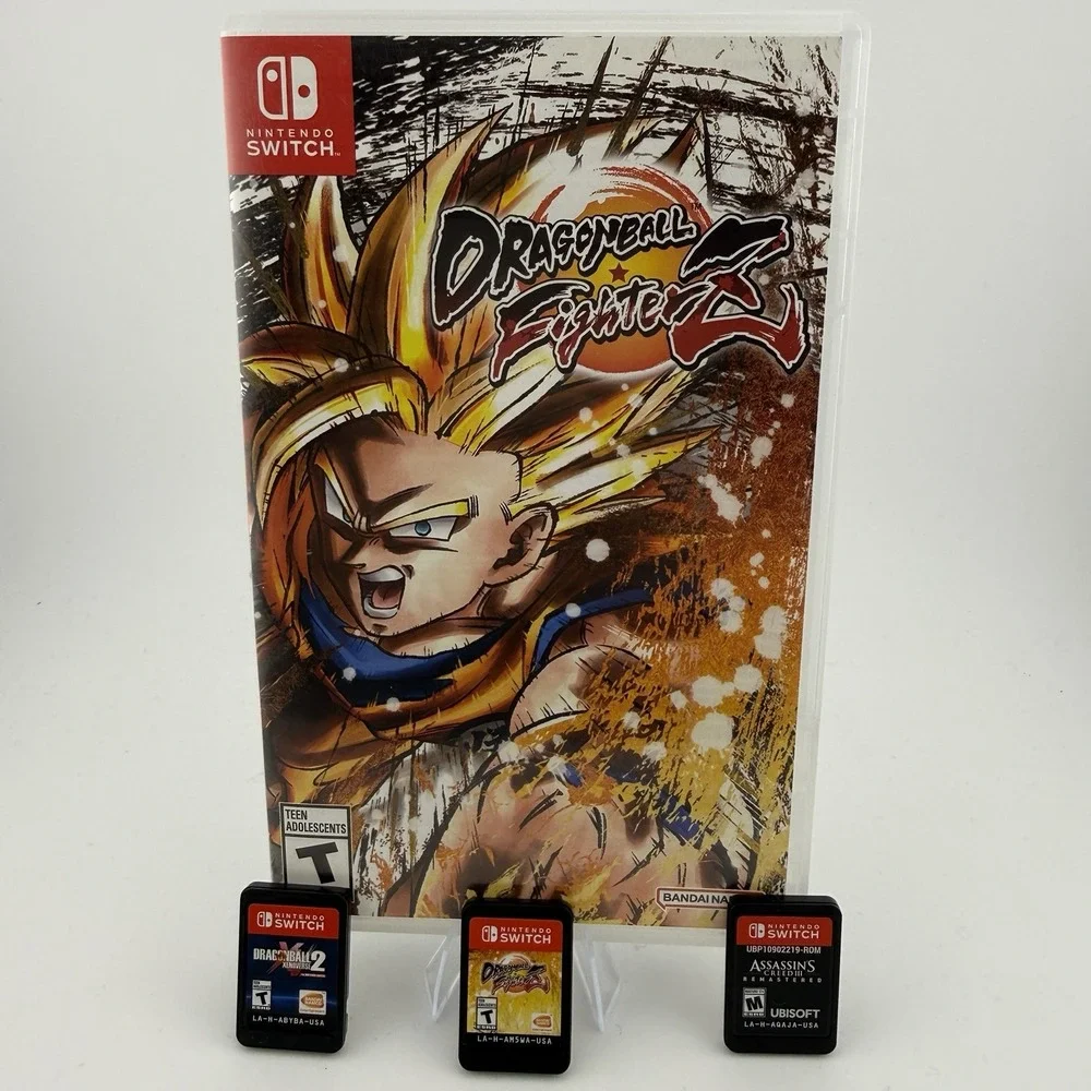 Nintendo Switch Game Bundle - DBFZ w/case I Xenoverse 2 I AC 3 Remastered.